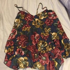 Abercrombie & Fitch floral cross back tank top S